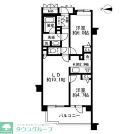 アンビシャス河辺の物件間取画像